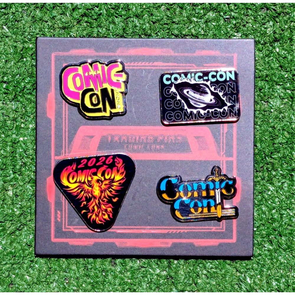 SDCC2026 Limited Edition Comic Con Retro TV Inspired Genre Trading 4Pin Pack NIP